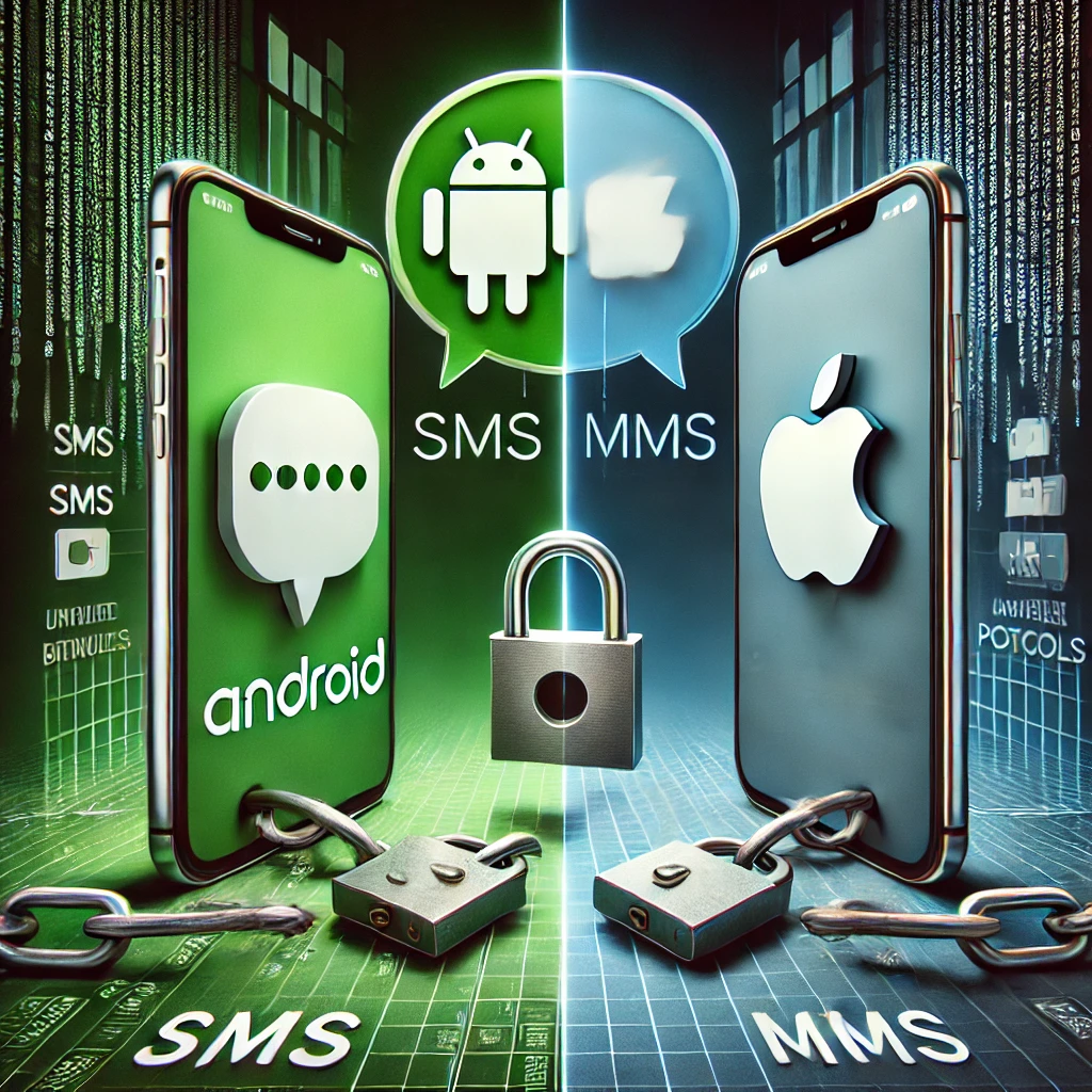 Android to iPhone unencrypted communication image.