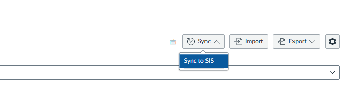 Grade Sync Button (Sync to SiS)
